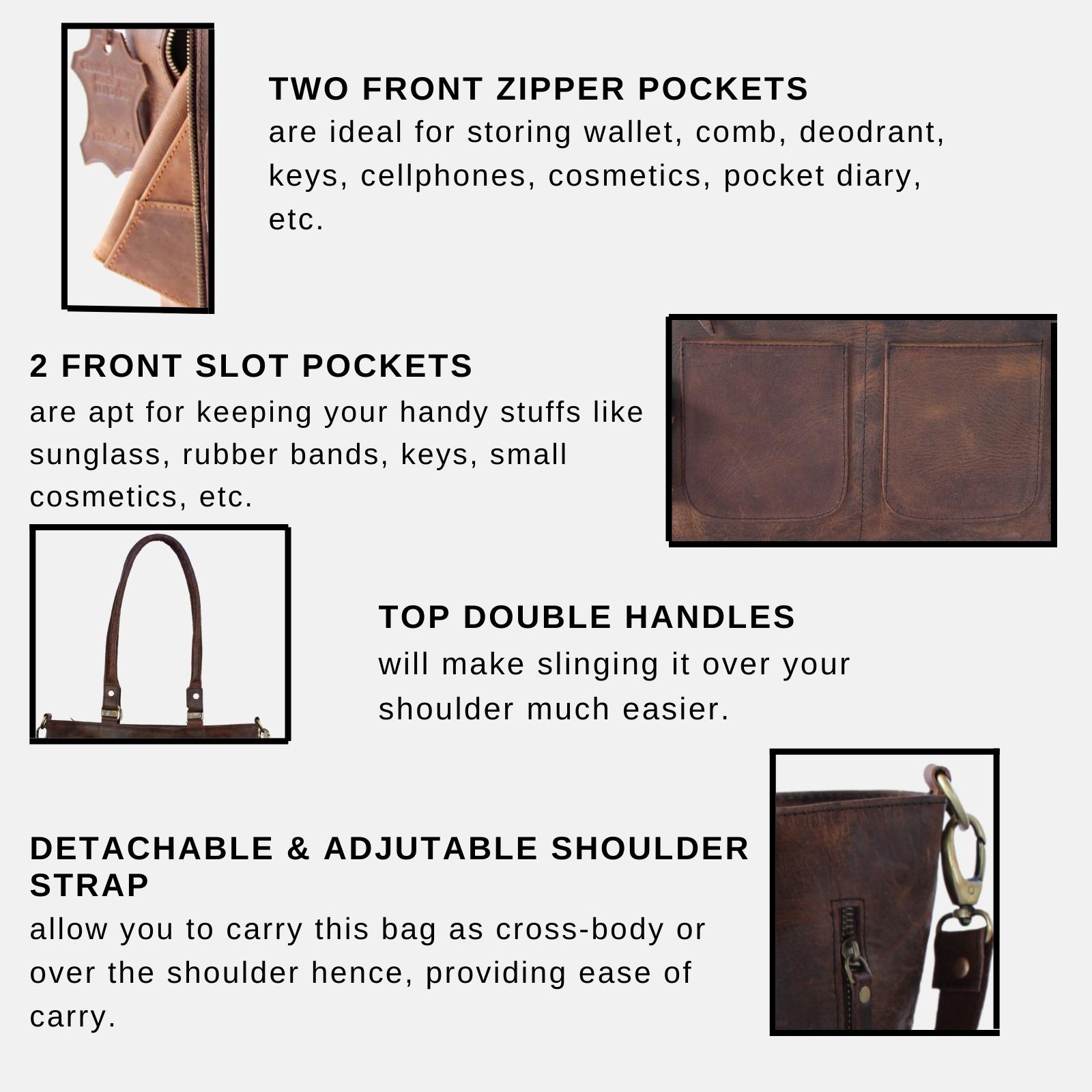  Women's Tote Real Leather Crossbody Top Handle Office Purse Handbag 